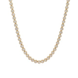 Colar Dourado Ténis com Zircónias Redondas