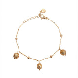Pulseira Dourada com Caramujos