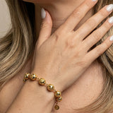 Bracelete Órbita Dourada - Banho de Ouro