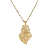 Colar Estrela de Viana - Banho de Ouro