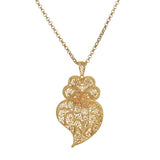 Colar Rosácea de Viana - Banho de Ouro