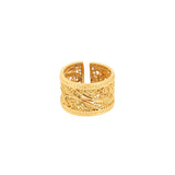 Anel Renda Imperial - Banho de Ouro
